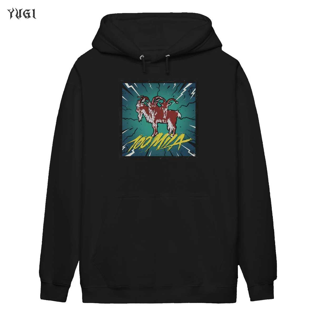 T-Shirt Kid Yugi 100 Mila | Maglietta Rap Italiano Stile Fumetto con Capra a Tre Teste 2 T-Shirt Kid Yugi 100 Mila | Maglietta Rap Italiano Stile Fumetto con Capra a Tre Teste - Image 2