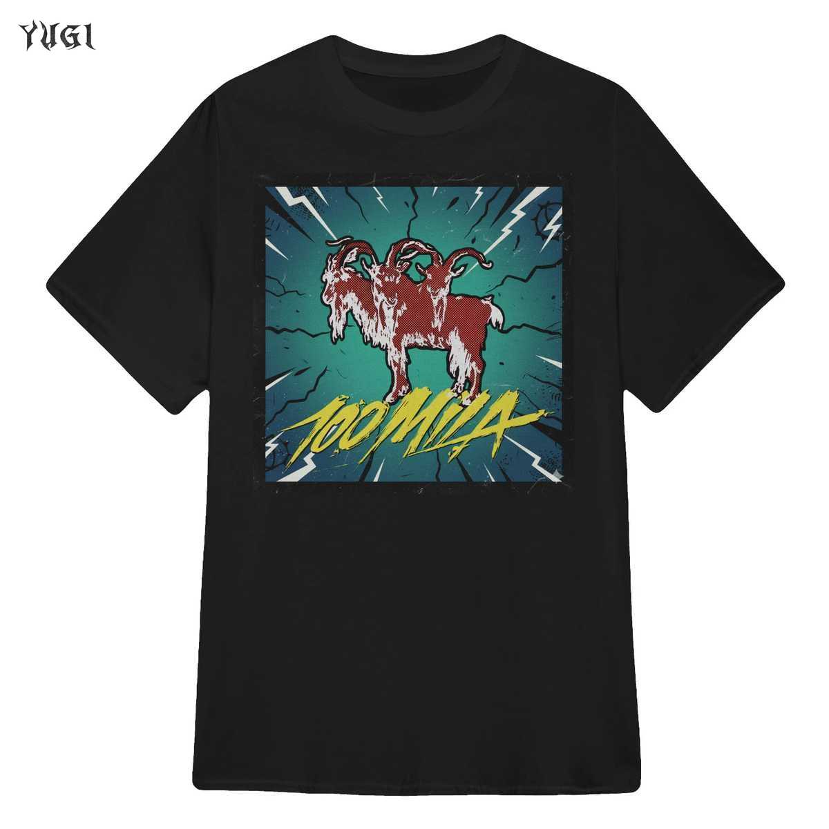 T-Shirt Kid Yugi 100 Mila | Maglietta Rap Italiano Stile Fumetto con Capra a Tre Teste 1 T-Shirt Kid Yugi 100 Mila | Maglietta Rap Italiano Stile Fumetto con Capra a Tre Teste