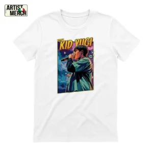 T-shirt Kid Yugi Merch stile fumetto vintage