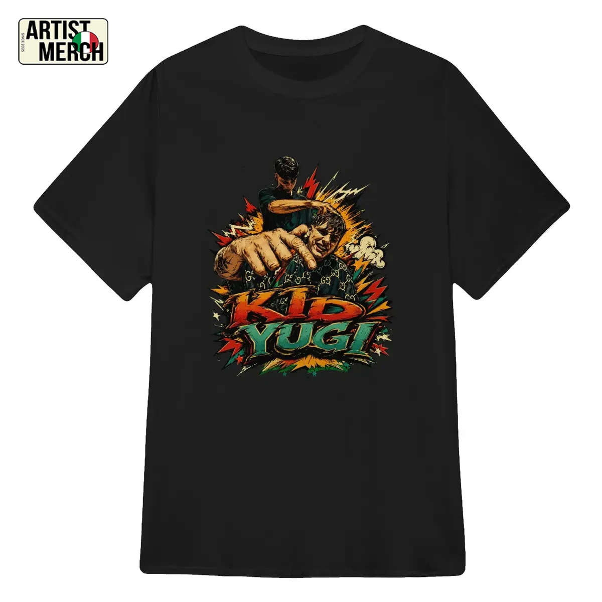Maglietta Ufficiale Kid Yugi Massafghanistan Comic Art 1 Maglietta Ufficiale Kid Yugi Massafghanistan Comic Art
