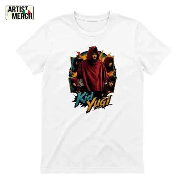 Kid Yugi Merch T-Shirt - Esclusivo Design Ritratto Comic Noir