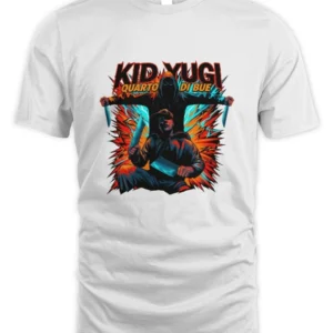 Kid Yugi Figura Oscura Coltelli T-Shirt Unisex Standard