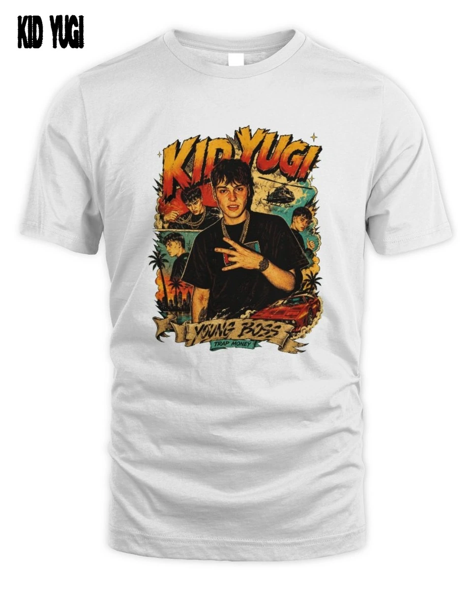 Kid Yugi Giovane Boss Soldi Fumetto Vintage T-Shirt 1 Kid Yugi Giovane Boss Soldi T-Shirt Unisex Standard