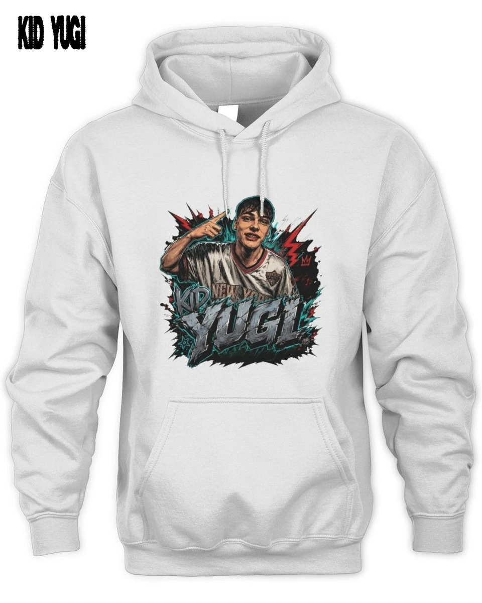 Kid Yugi Ragazzo Rap Minaccia Grafica Stile Bootleg T-Shirt 2 Kid Yugi Rap Minaccia Bootleg Felpa Unisex Hoodie