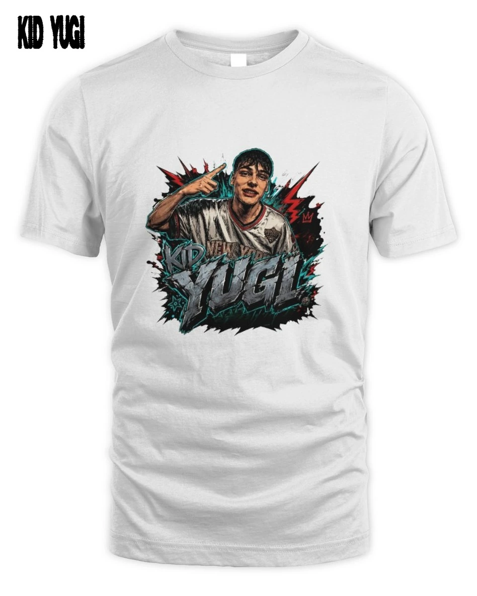 Kid Yugi Ragazzo Rap Minaccia Grafica Stile Bootleg T-Shirt 1 Kid Yugi Rap Minaccia Bootleg T-Shirt Unisex Standard