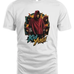 Kid Yugi Ritratto Comic Noir T-Shirt Unisex Standard