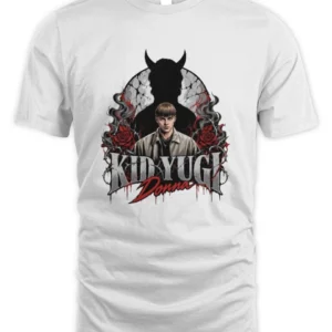 Kid Yugi Demone E Rose Rosse T-Shirt Unisex Standard