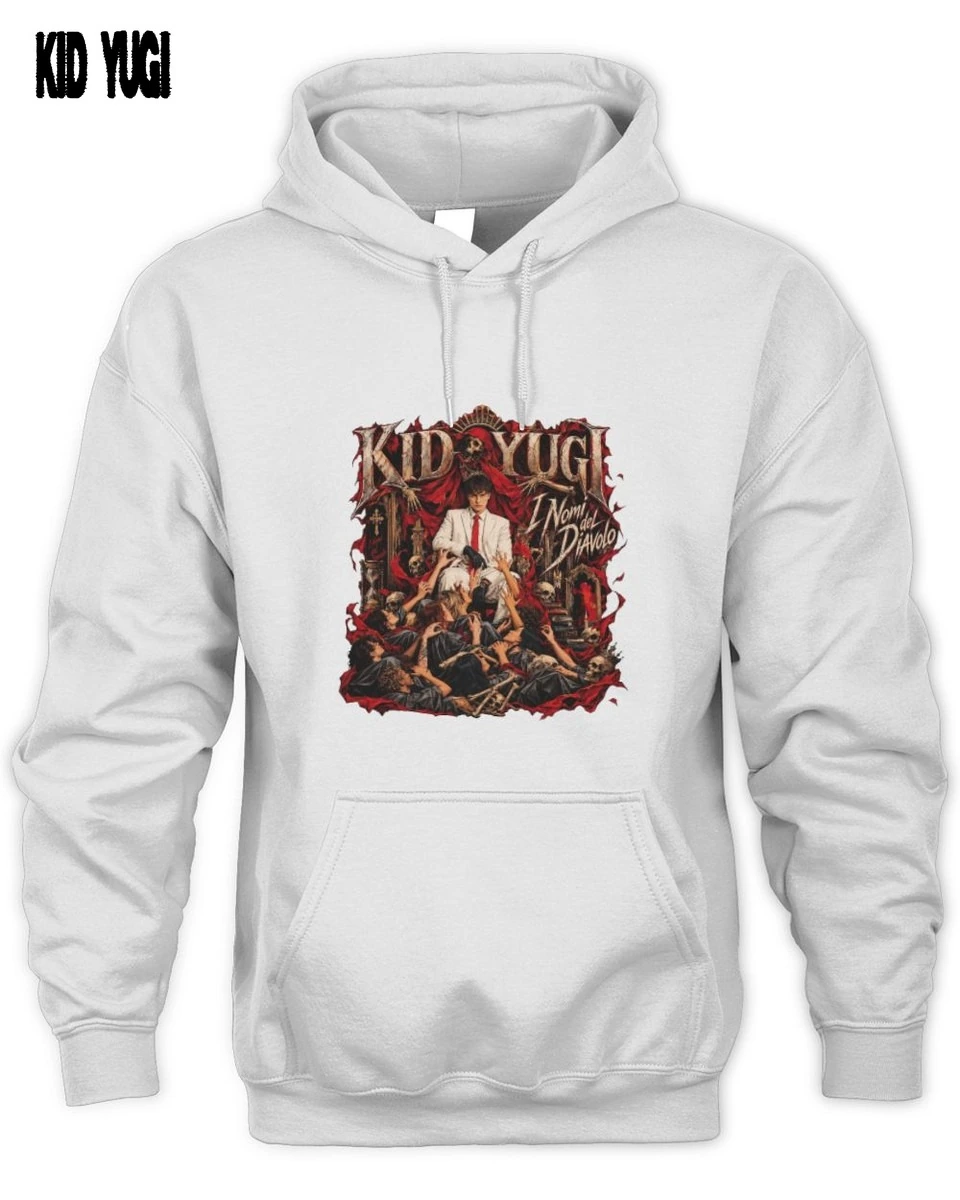 Kid Yugi Ritratto Oscuro Gruppo Musica Rap Arte Gotica T-Shirt 2 Kid Yugi Gruppo Arte Gotica Felpa Unisex Hoodie