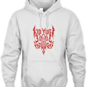 Kid Yugi Scritta Gotica Rossa Felpa Unisex Hoodie
