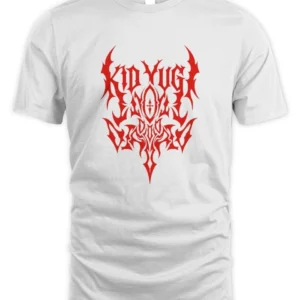 Kid Yugi Scritta Gotica Rossa T-Shirt Unisex Standard