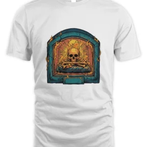 Kid Yugi Teschio Finestra Gotica T-Shirt Unisex Standard